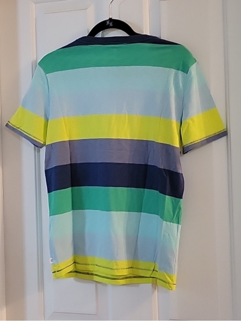 GAP Boys Striped Tee in Green, Yellow, Blue